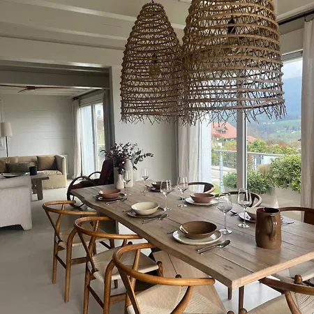 Villa Maison En Bois Avec Piscine Chauffee Et Vue Panoramique Argonay