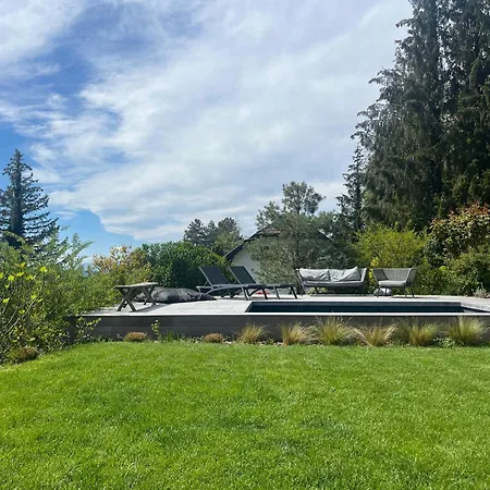 Maison En Bois Avec Piscine Chauffee Et Vue Panoramique * Argonay