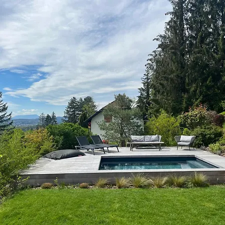 Villa Maison En Bois Avec Piscine Chauffee Et Vue Panoramique *